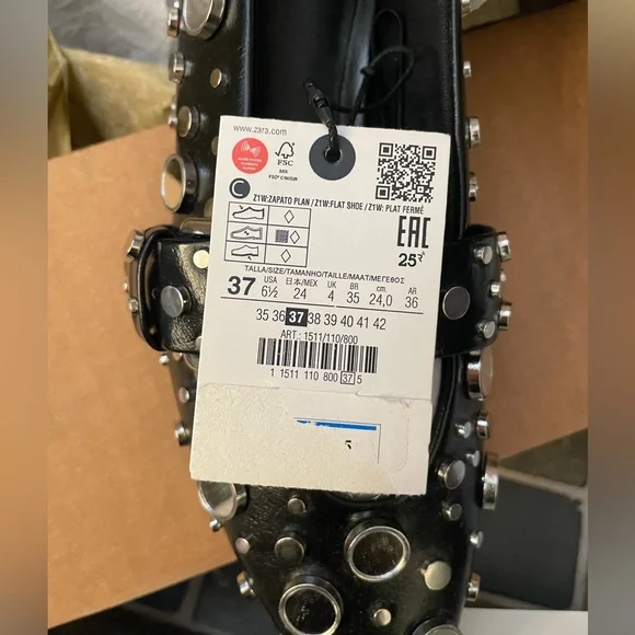 NWT Zara mirrored mary Janes - Picture 7 of 7